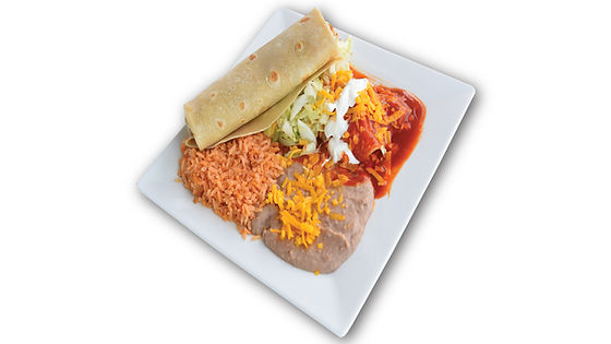 #7 BEEF BURRITO & ENCHILADA
