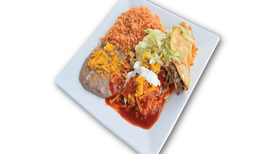 #6 BEEF TACO & ENCHILADA