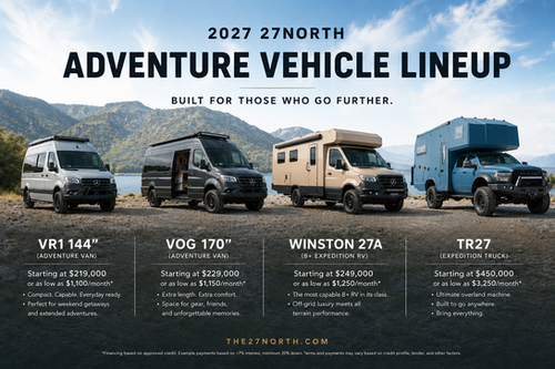2026 VX ADVENTURE VAN | 27NORTH | LUXURY OFF-GRID SPRINTER VAN
