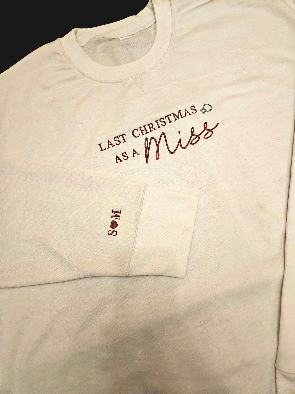 Embriodered Last Christmas as a Miss Jumper