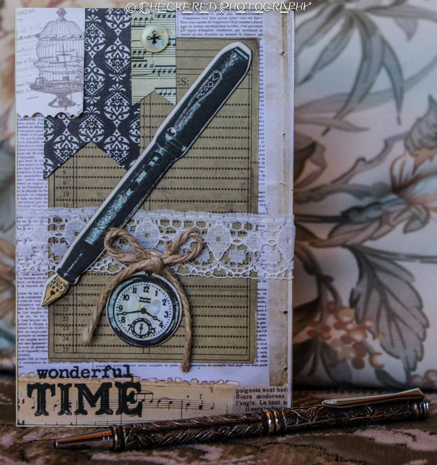 Shabby Chic Card - A Wonderful Time