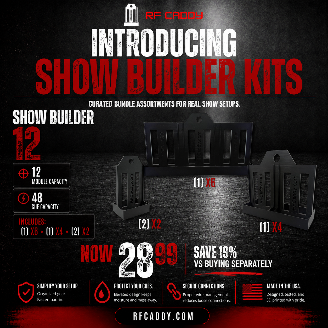 Show Builder 12 — 12 Modules / 48 Cues