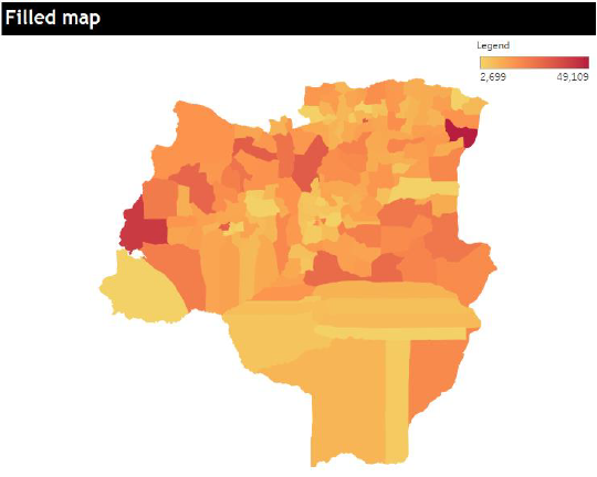 Filled map in Tableau