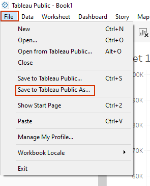 publishing to tableau public