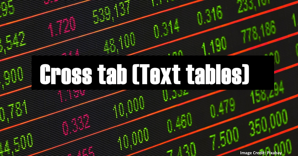 Table Note Cross How to Create Cross tab (Text tables) in Tableau