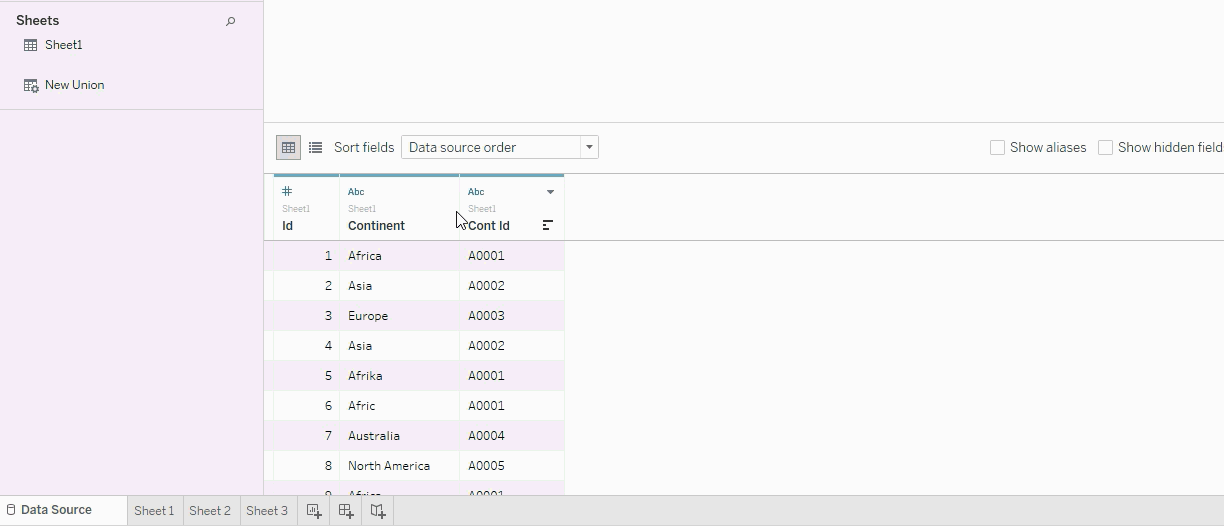 cleaning data in tableau