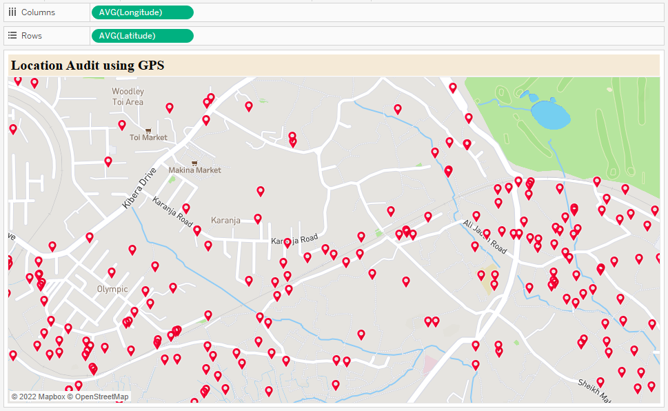 location audit using GPS for survey data