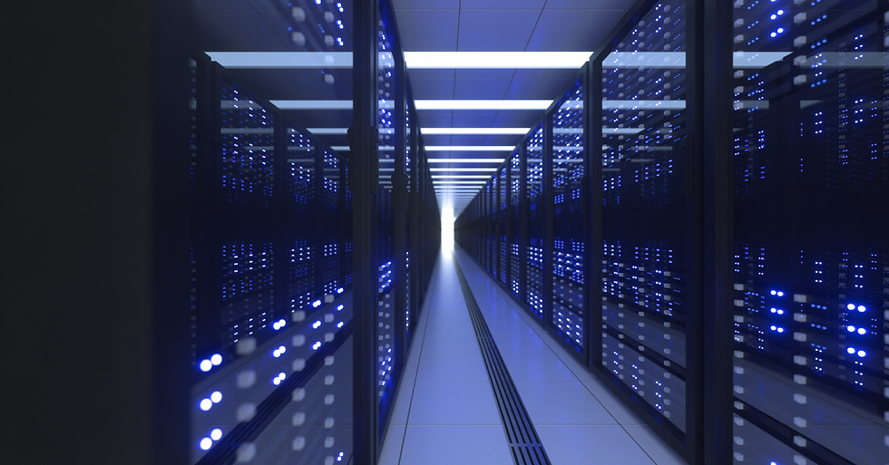 server room in a data center