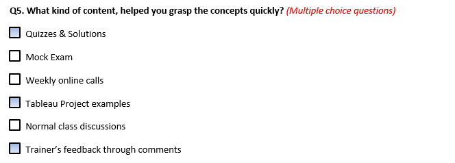 example of a multiple response question