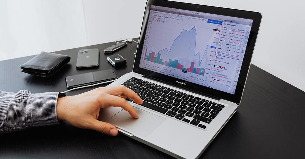 laptop displaying a dashboard