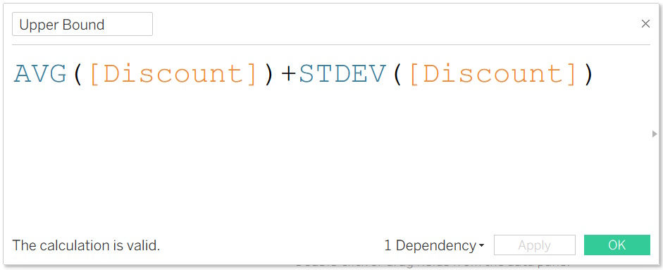 tableau calculation computing upper bound