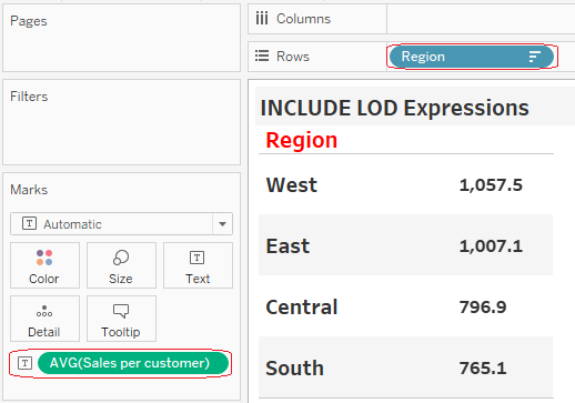 Tableau lod include example