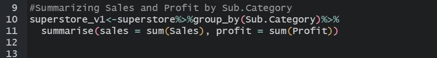 r code summarizing values by a category