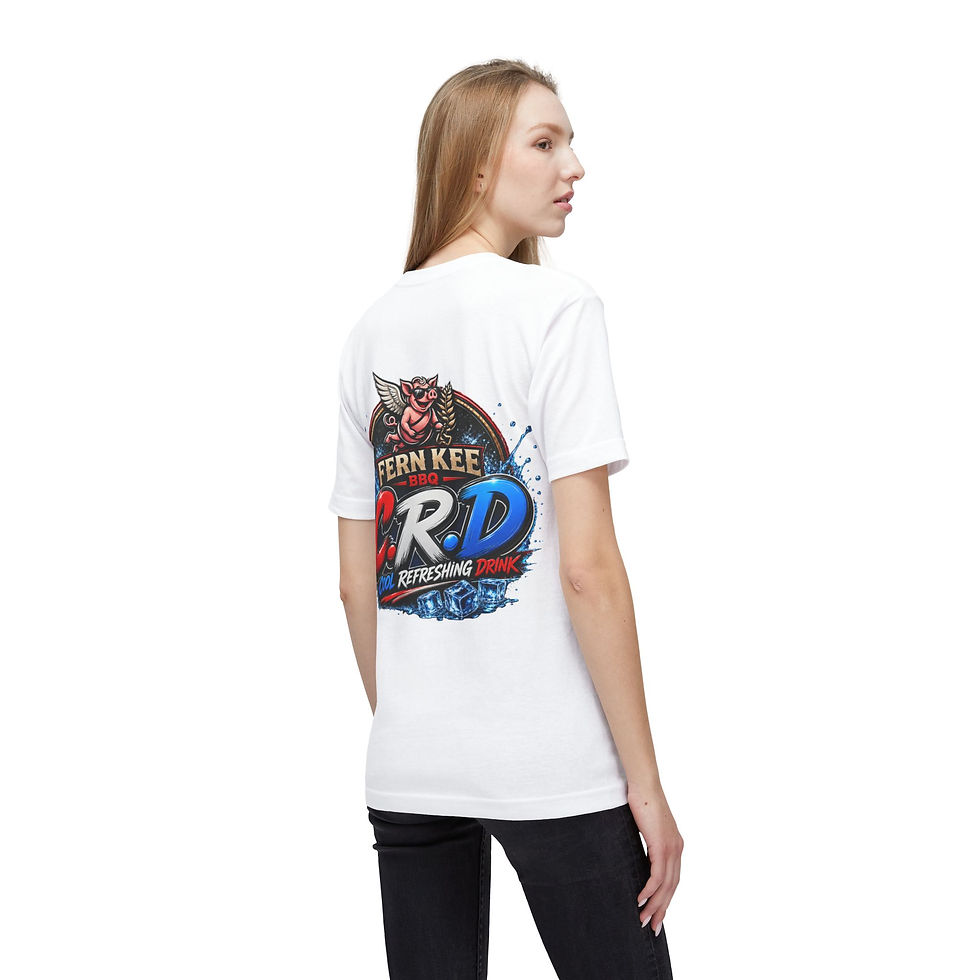 Thumbnail: CRD Cool Refreshing Drink T-Shirt — Fern Kee BBQ Logo Tee