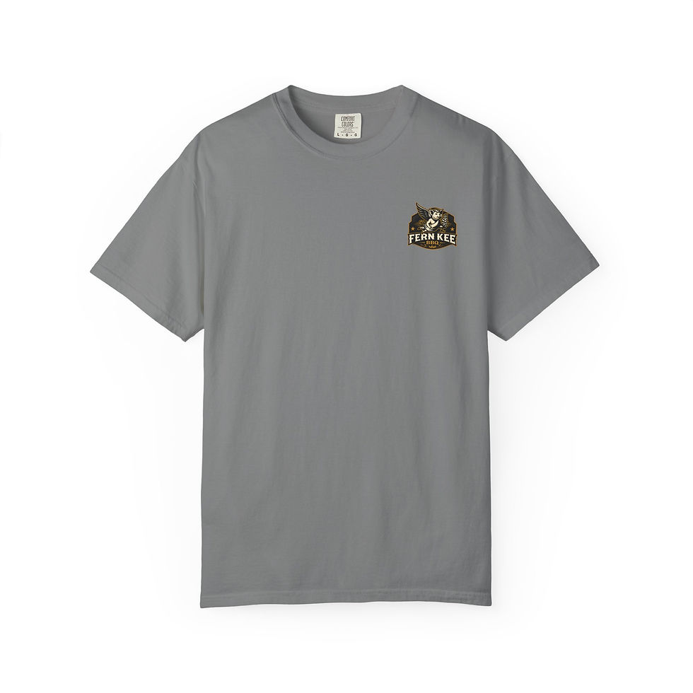 Thumbnail: Becky Don’t Skip Graphic Tee — Retro Firefighter Patch Design