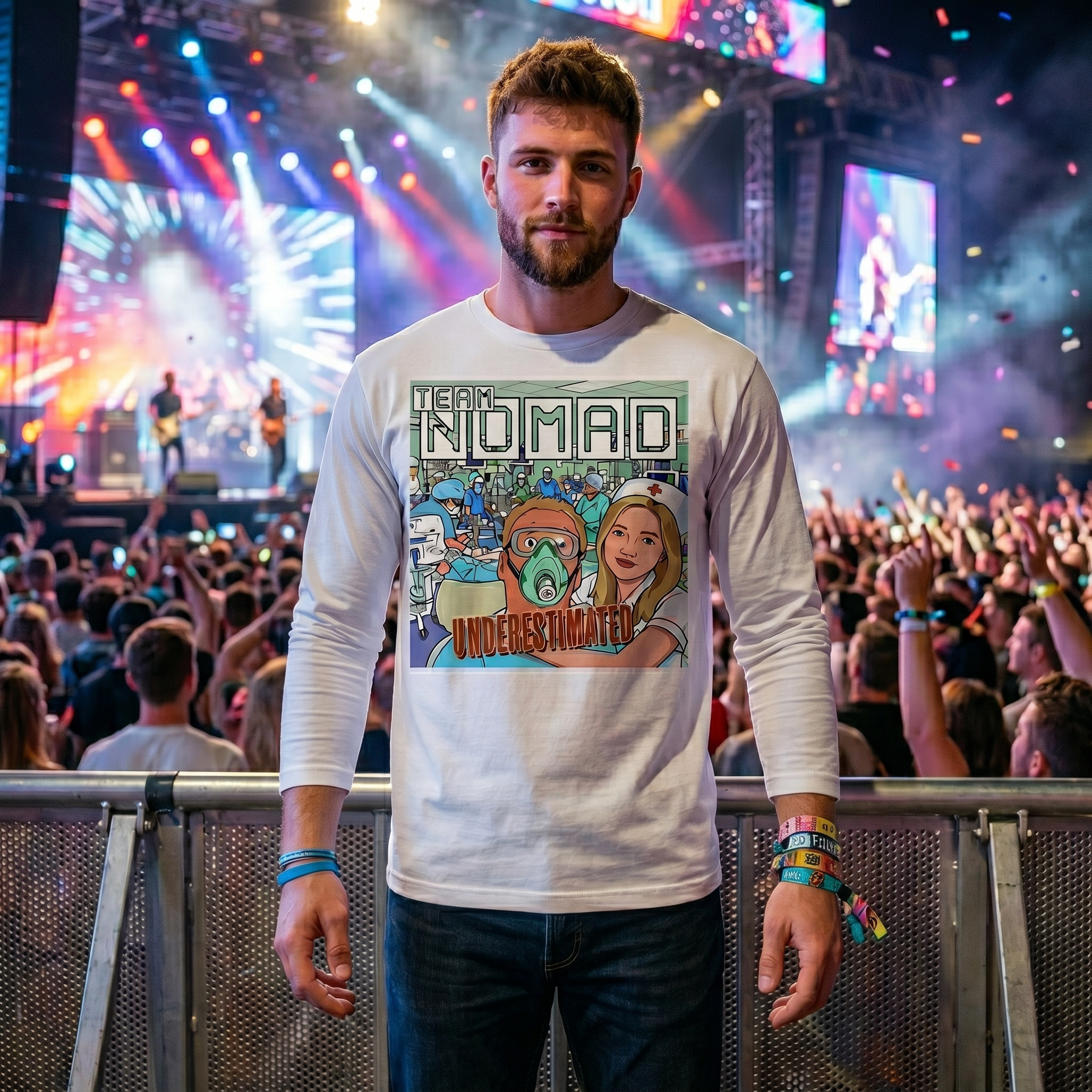Team Nomad 'Underestimated' Album Long Sleeve Tee