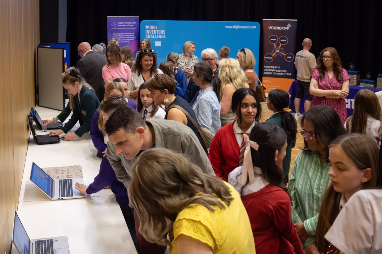 Attendees exploring the stalls