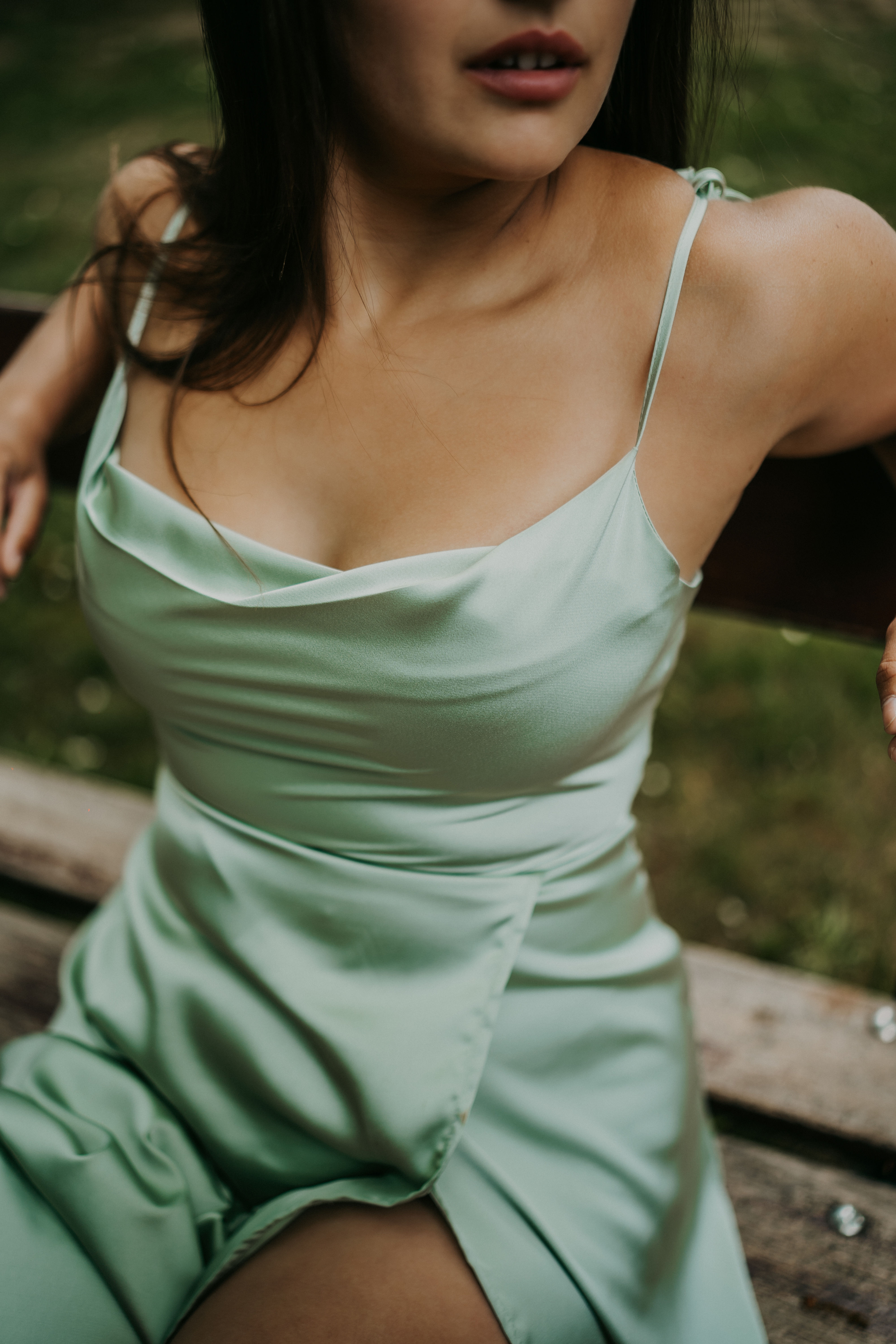 Robe Louison (vert amande)