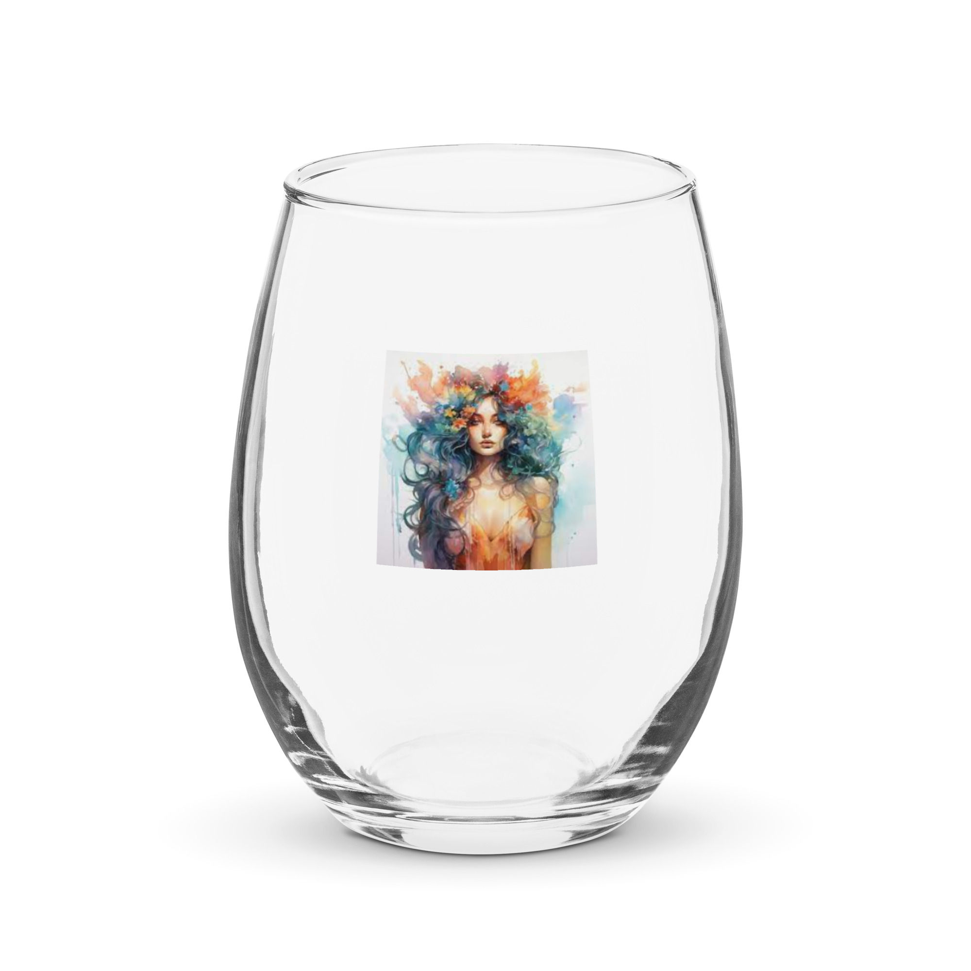 Stemless wine glass