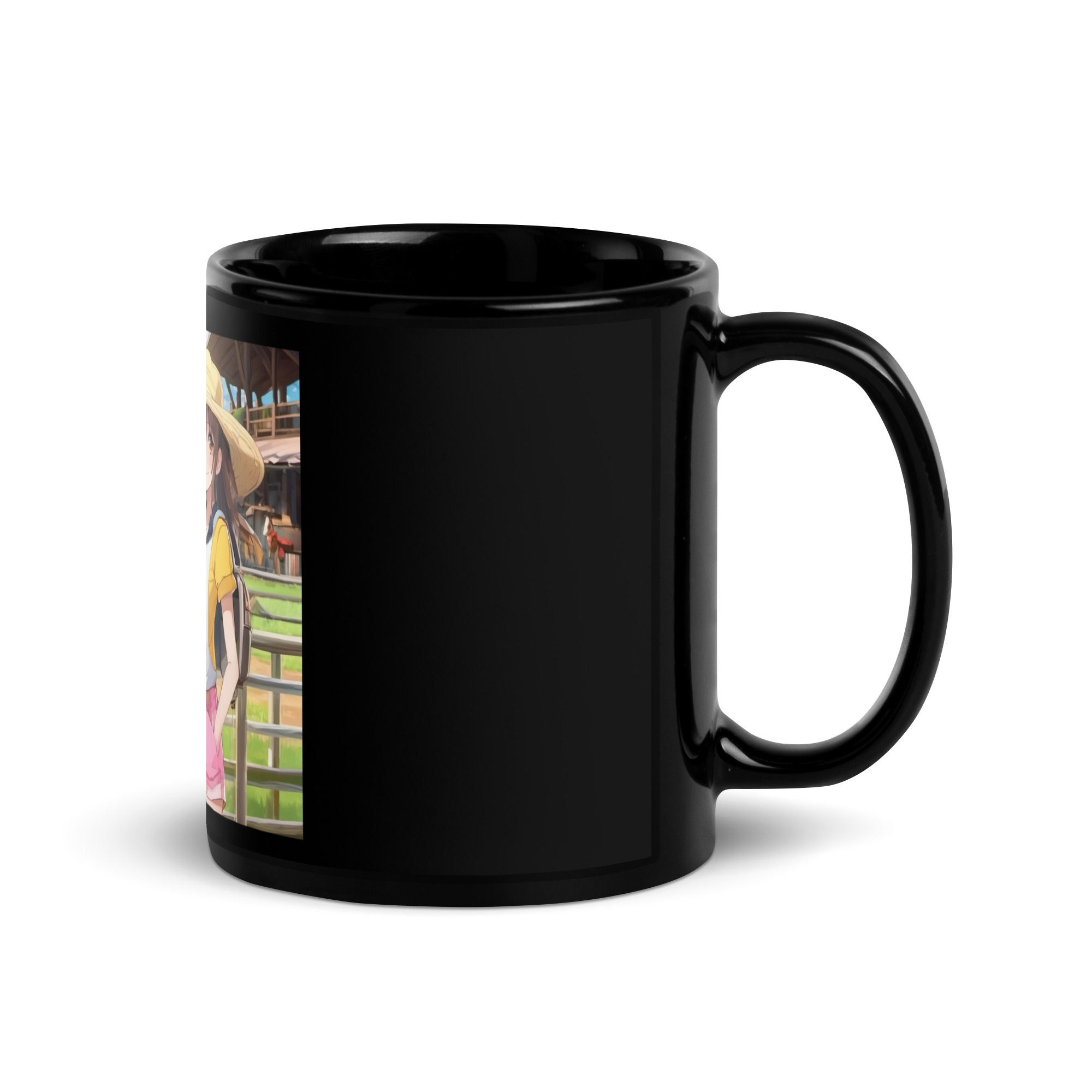 Black Glossy Mug -  enjoy girl