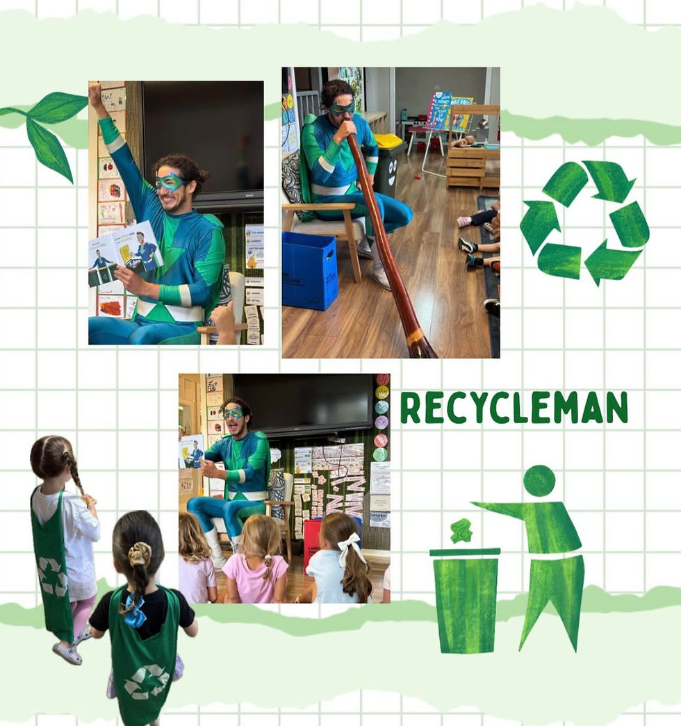 🌟 Recycleman Visits the Gumnuts! ♻️🌏