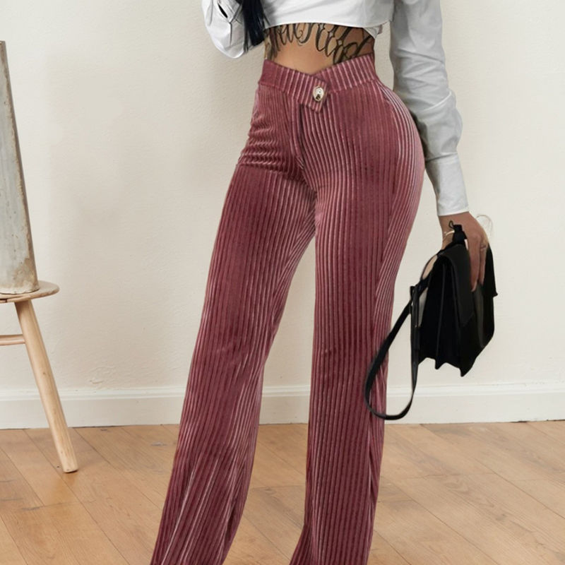 Thumbnail: Sienna Ribbed Trousers