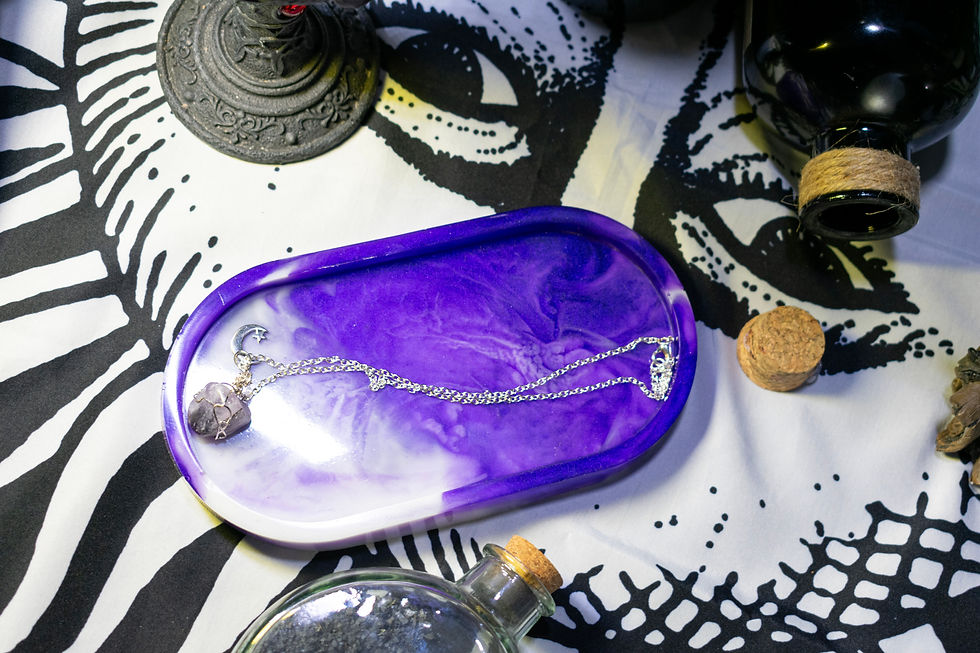 Thumbnail: Purple Magic Small Rounded Tray