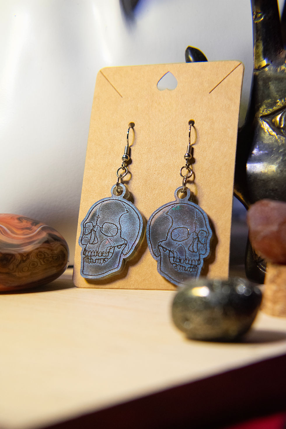 Thumbnail: Anatomical Skull Earrings