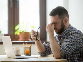 Male with Tension headache