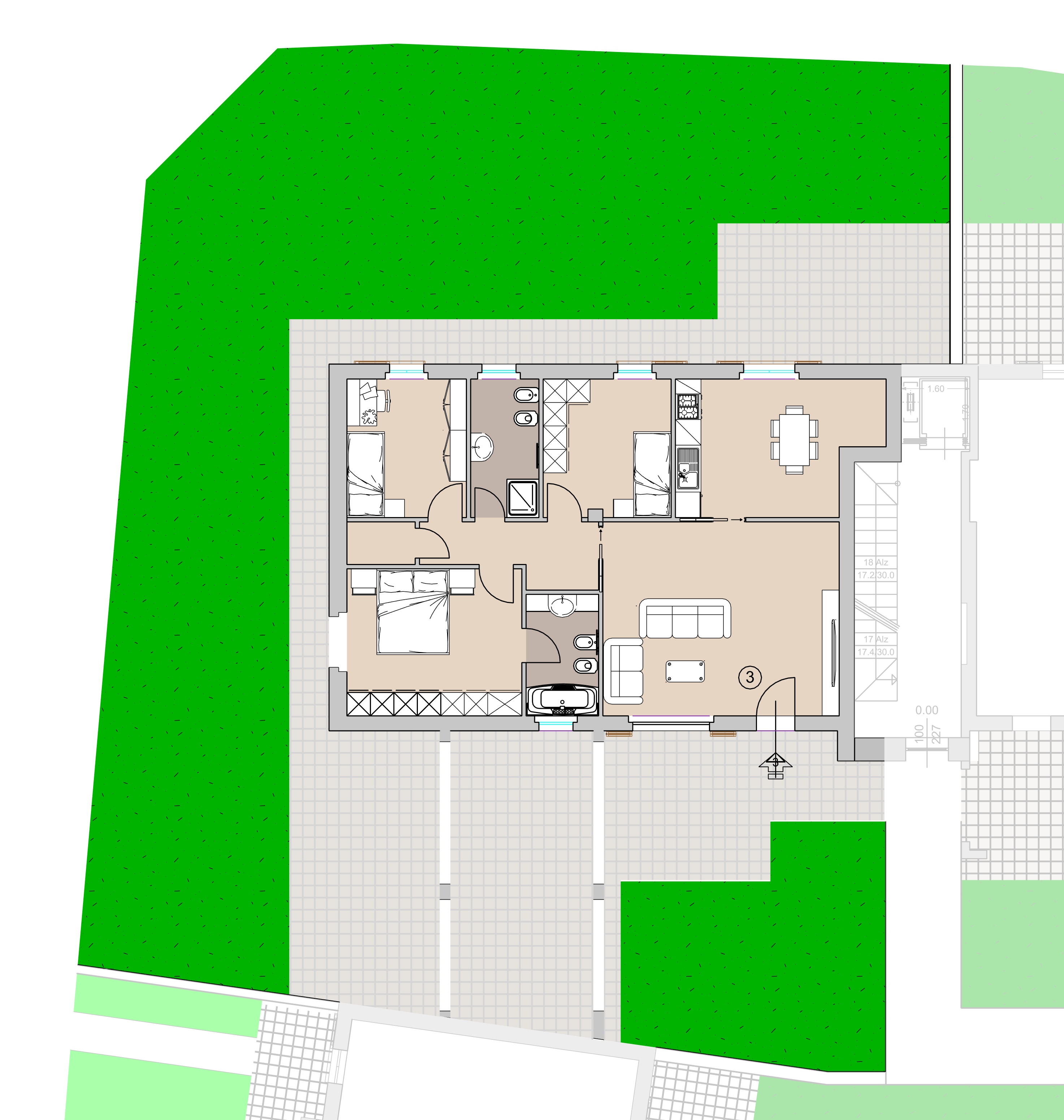 pentalocale, doppi servizi, giardino, la collinetta - botticino, soldi ferdinando srl, gruppo soldi, appartamento nuovo