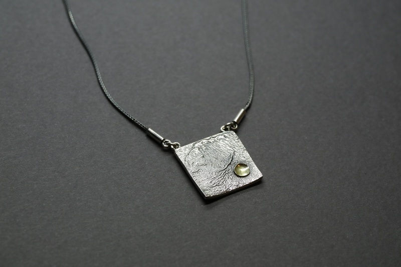 Thumbnail: Karola pendant silver gold artistic design jewelry schmuck agathos nafplio greece camaraworkshop.com