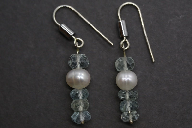 Thumbnail: Eisa earrings aquamarine artistic design jewelry schmuck agathos nafplio greece camaraworkshop.com
