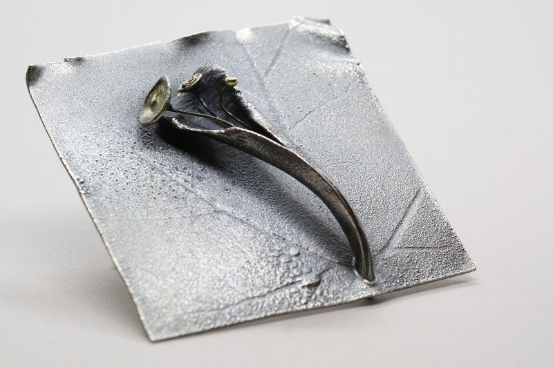 Thumbnail: Anemona brooch artistic design jewelry schmuck agathos nafplio greece camaraworkshop.com