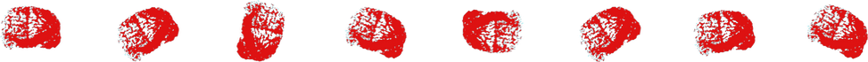 Red Decorative Brains
