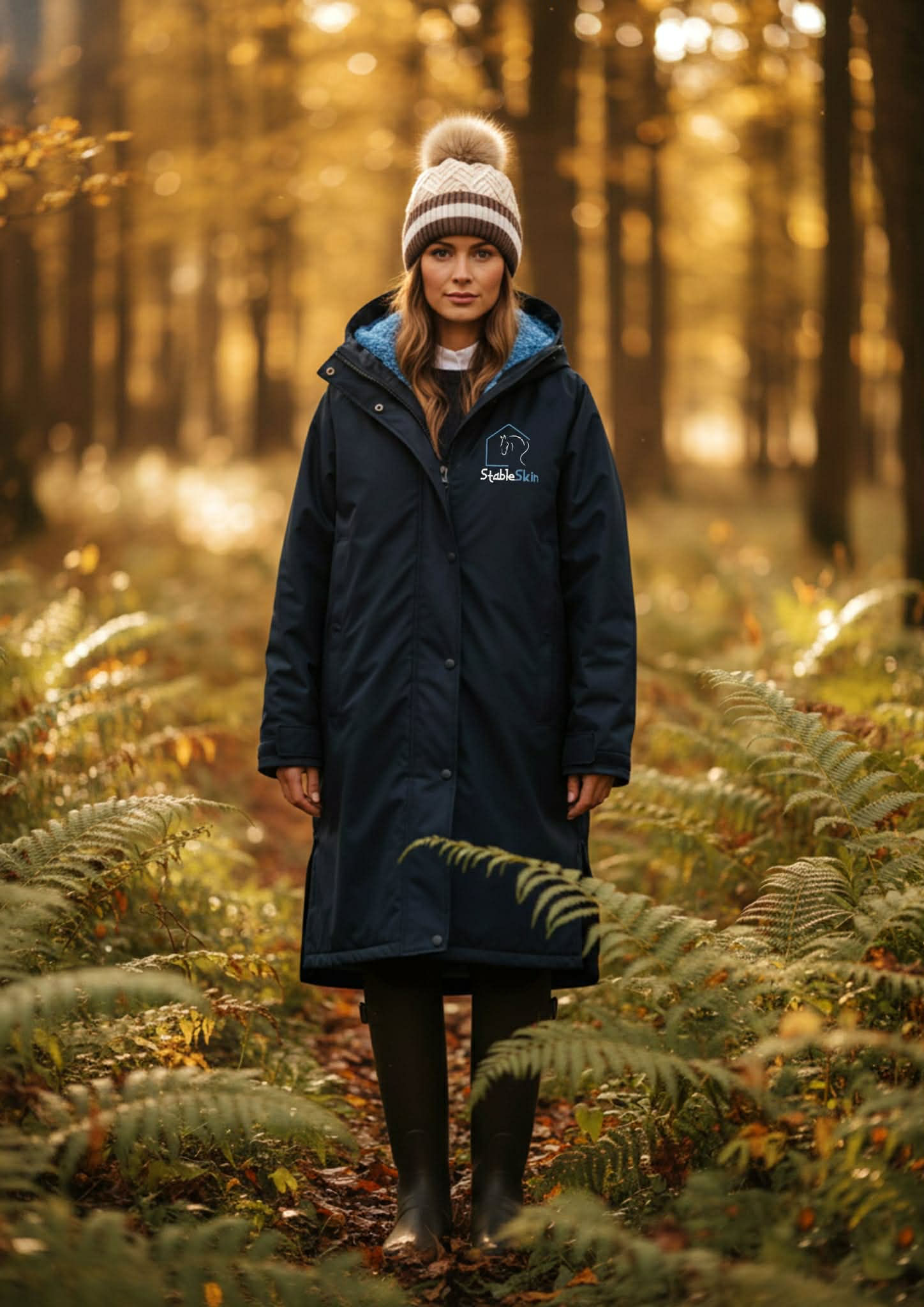 StableSkin 2.0 Navy with Sky Blue Fleece