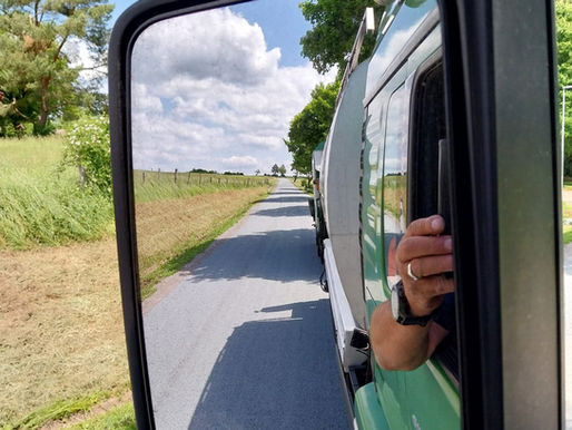 Rückspiegel vom LKW