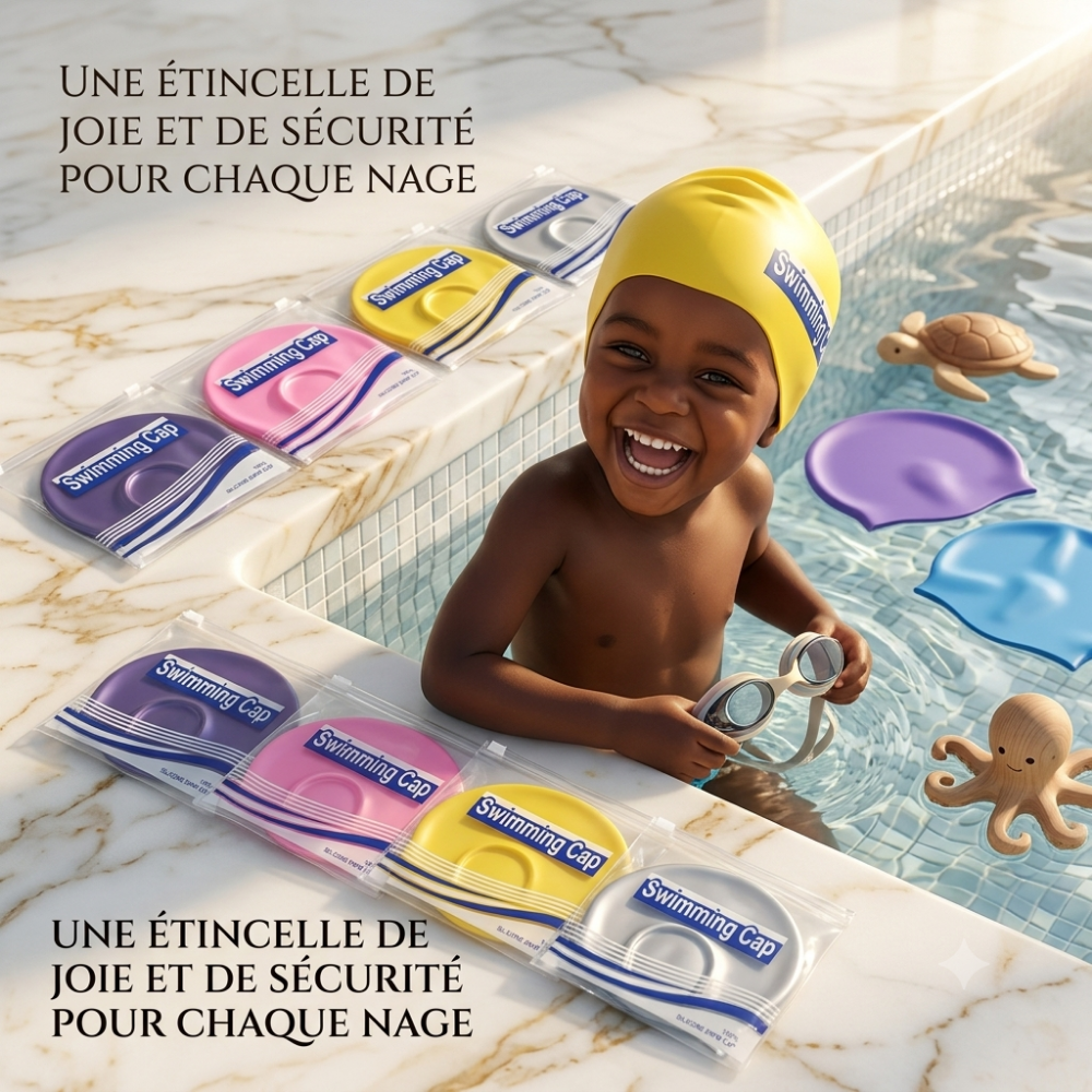 Bonnet de natation en silicone – protection et confort