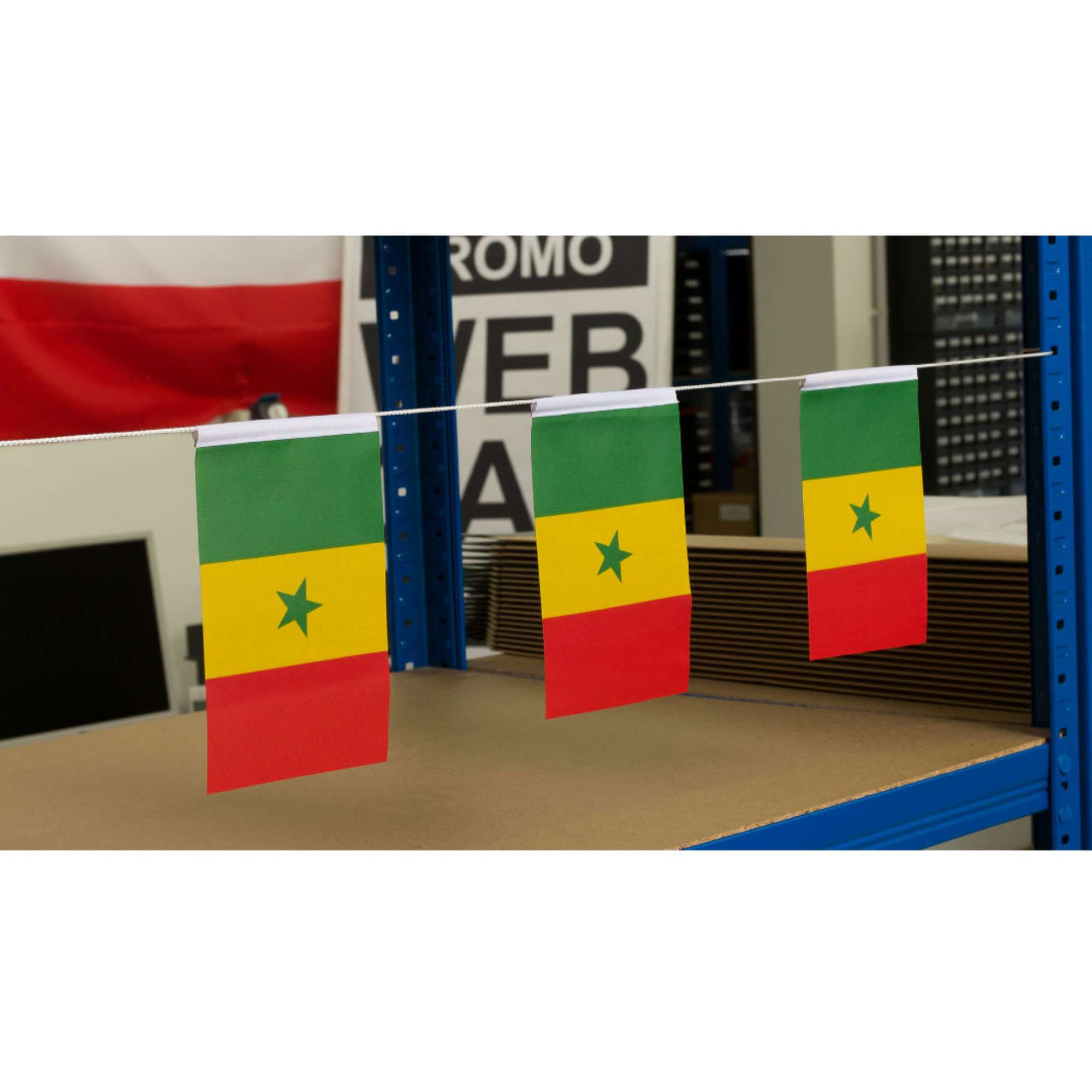 Guirlande drapeau du Sénégal - 5 mètres