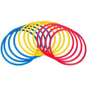 Kit anneaux d'agilité pour entraînement sportif - lot de 12