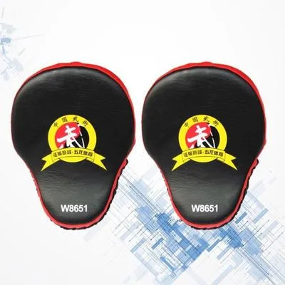 Pattes d'ours de boxe incurvées RDX noir et rouge