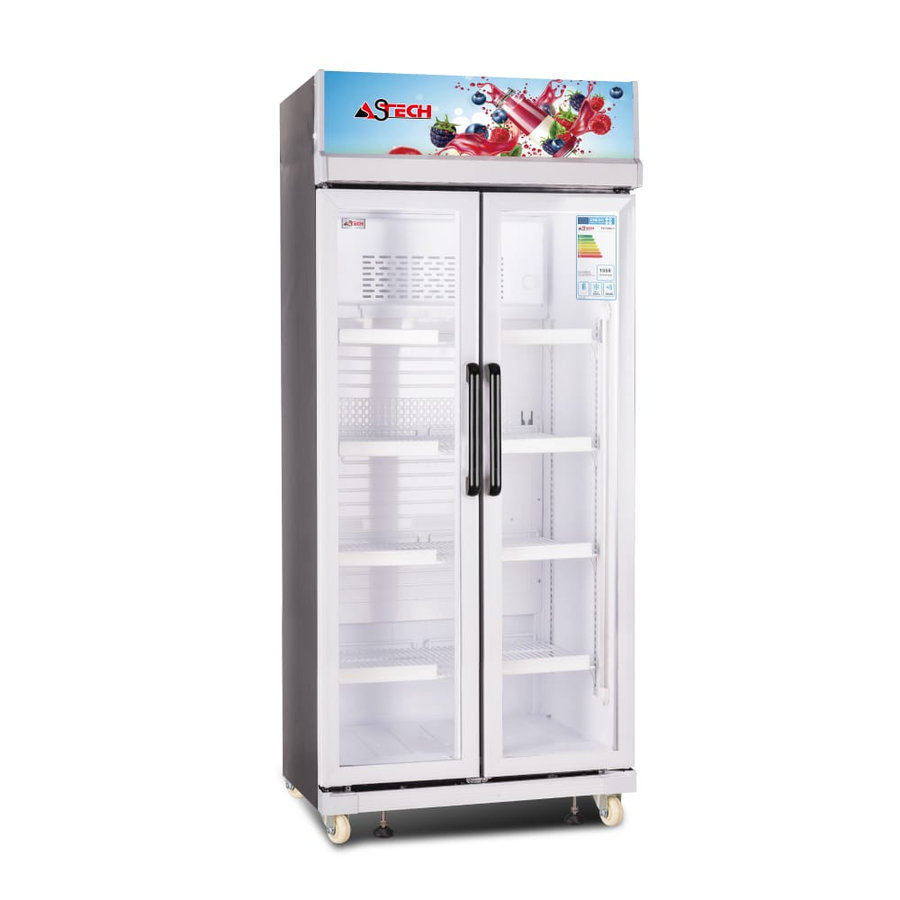 Réfrigérateur vitrine verticale Astech 2 portes FV590VD