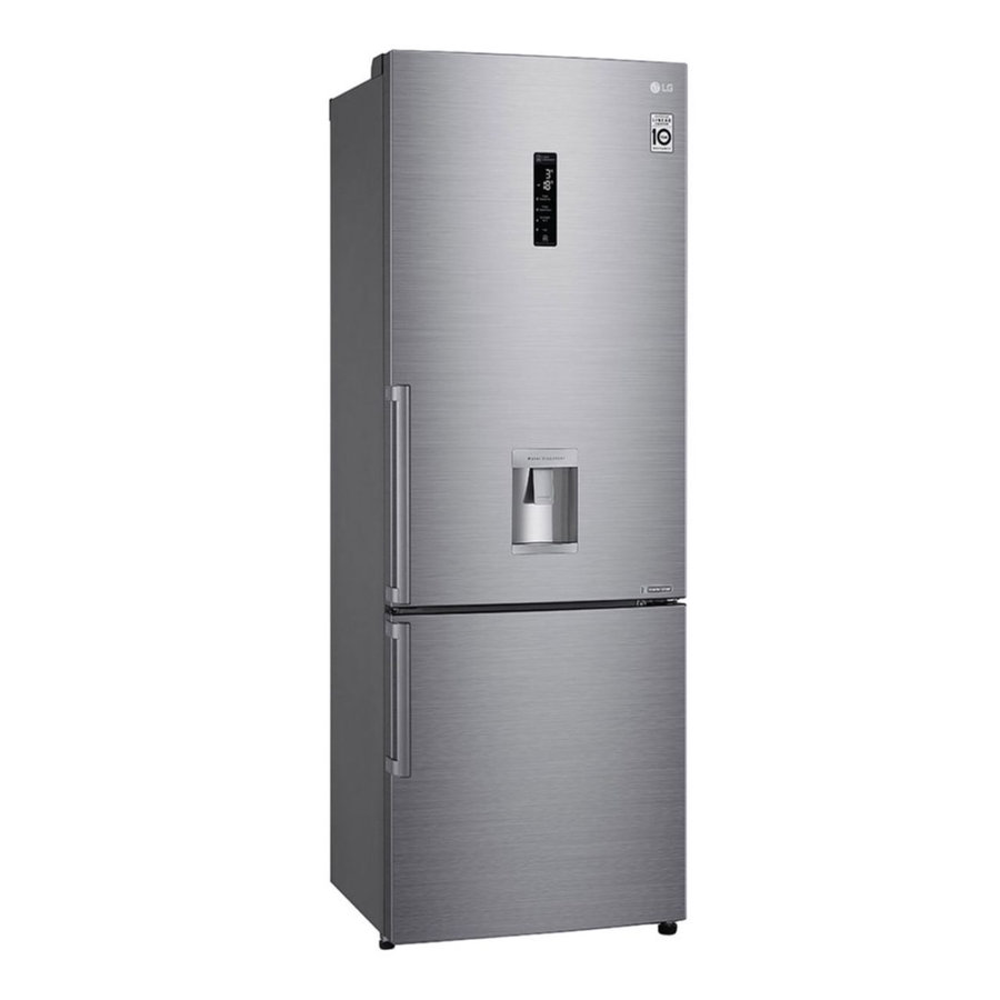 Réfrigérateur combiné LG 446 L fontaine gris GC-F689BLCM