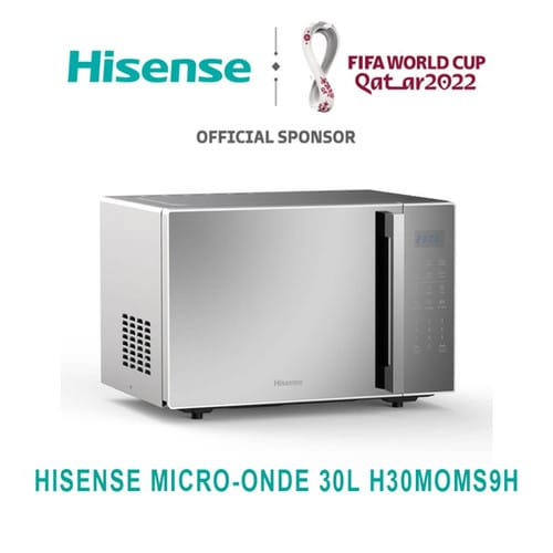 Micro-ondes Hisense 30 L gris H30MOMS9H