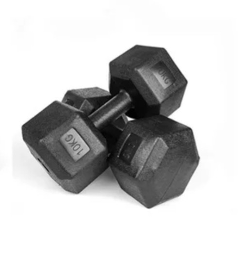 Paires de biceps en plastique dur (2,5 kg, 5kg, 7,5kg, 10kg)