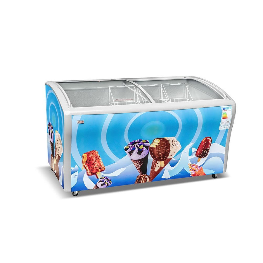 Congélateur horizontal vitrine Astech 600 litres FH600V