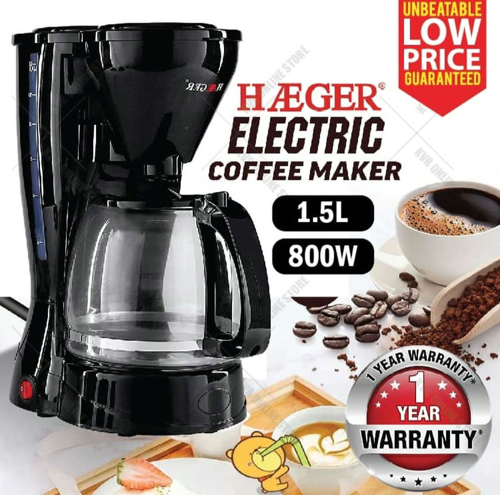 MACHINE A CAFE HAEGER 1,5L 800W
