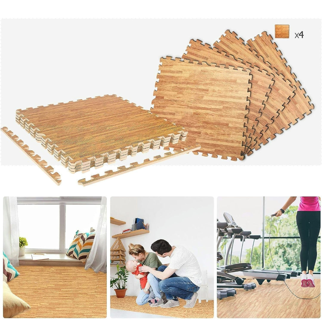 CCLIFE Tapis de Protection de Sol Puzzle 60x60 _ 1 cm d'épaisseur