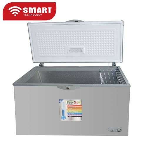Congélateur coffre Smart Technology 400 L gris STCC385