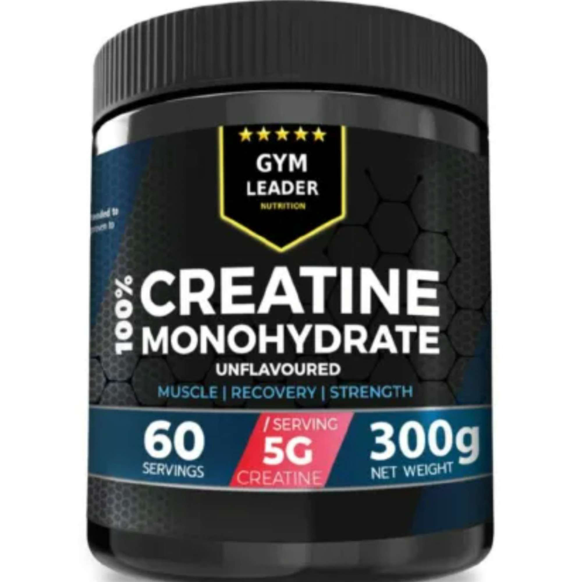 CREATINE MONOHYDRATE 300GRAMS UNFLAVOURED (60 SERVINGS)


