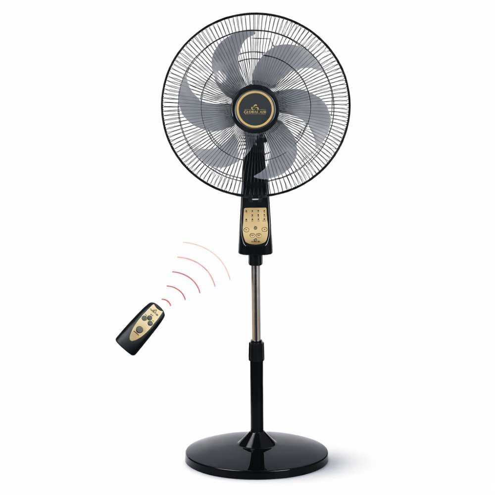 Ventilateur sur pied GLOBAL AIR GE‑866RC - moteur puissant avec télécommande